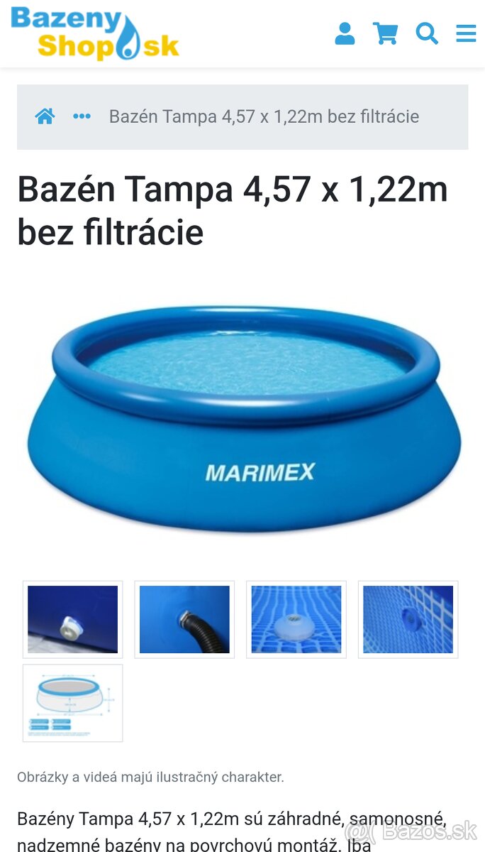 Bazén 4,57x1,22