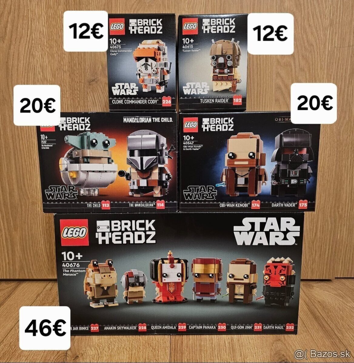 NOVÉ LEGO STAR WARS BrickHeadz