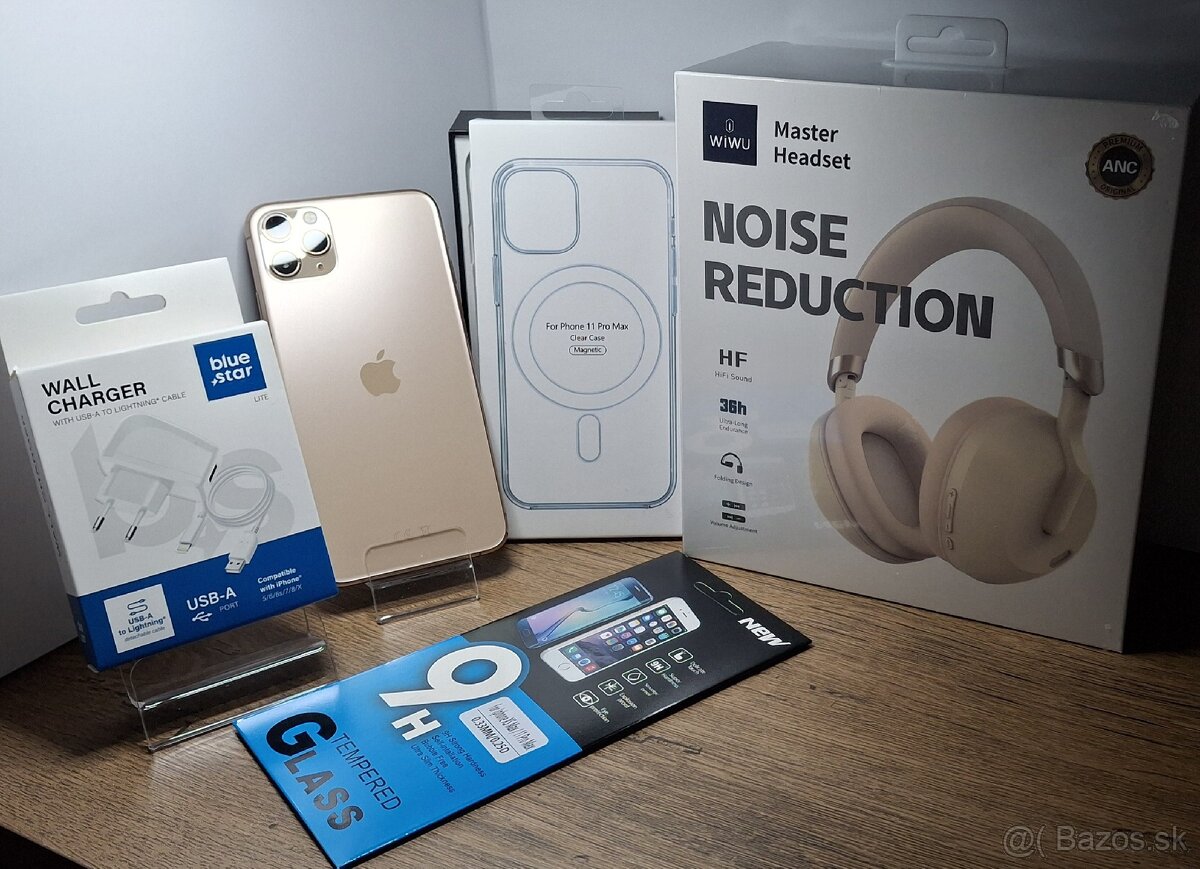 IPhone 11 Pro Max 64GB Zlatý-BAT.100% ZADARMO SLÚCHADLÁ