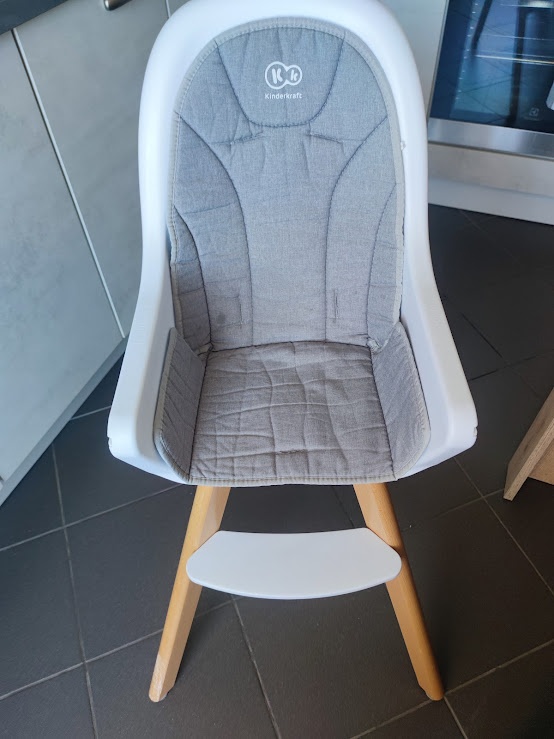 Kinderkraft detská jedálenská stolička 2v1 Tixi Grey