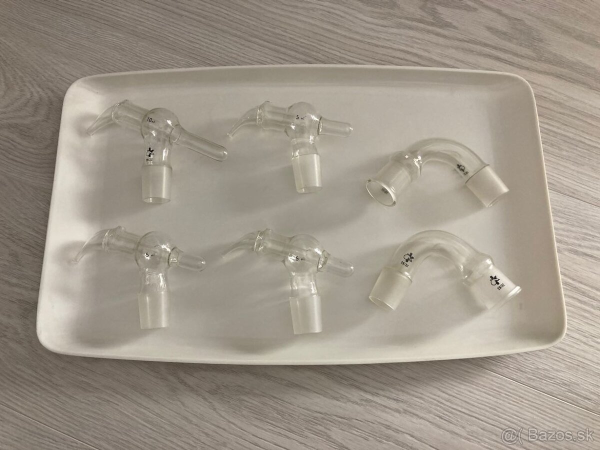 Laboratórne sklo - dávkovače, spojky