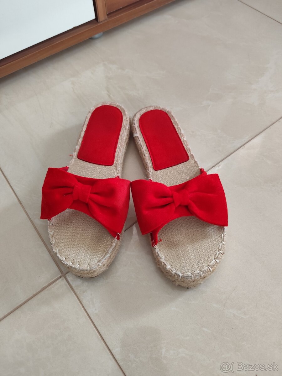 Šľapky espadrilky 37