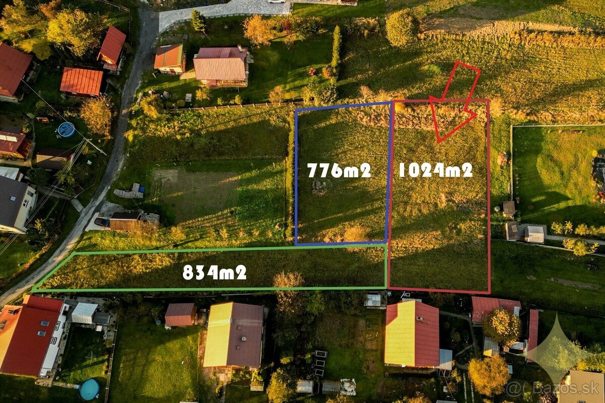 Stavebný pozemok na RD v obci Korňa, 1441 m²