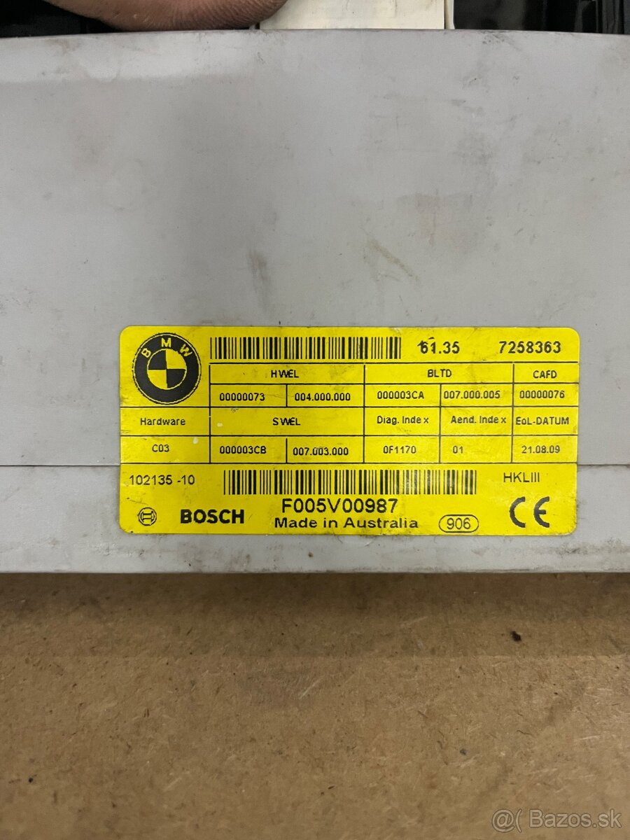 Riadiace jednotky elektrických kufrov BMW