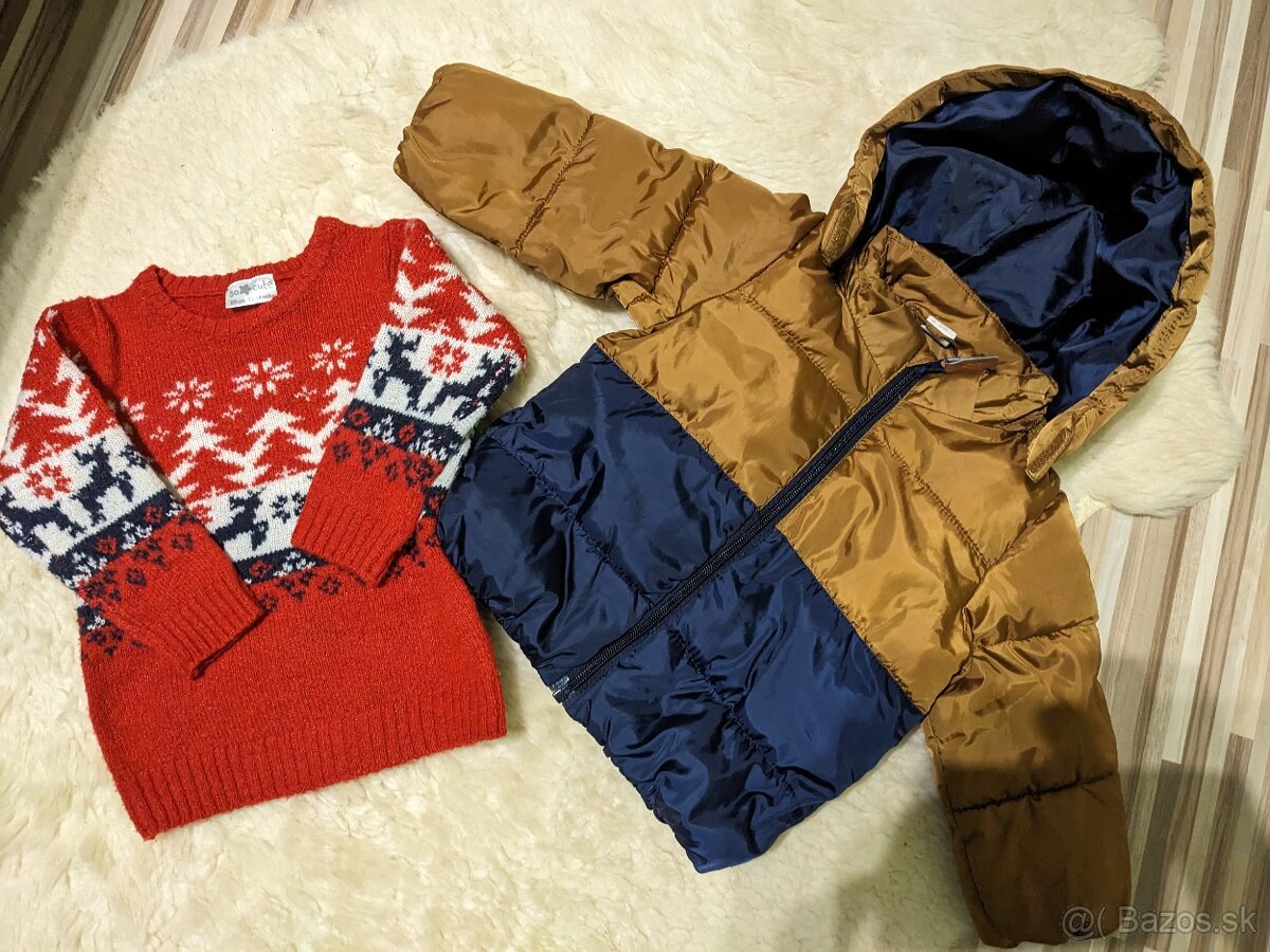 Zimná bunda + pulóver