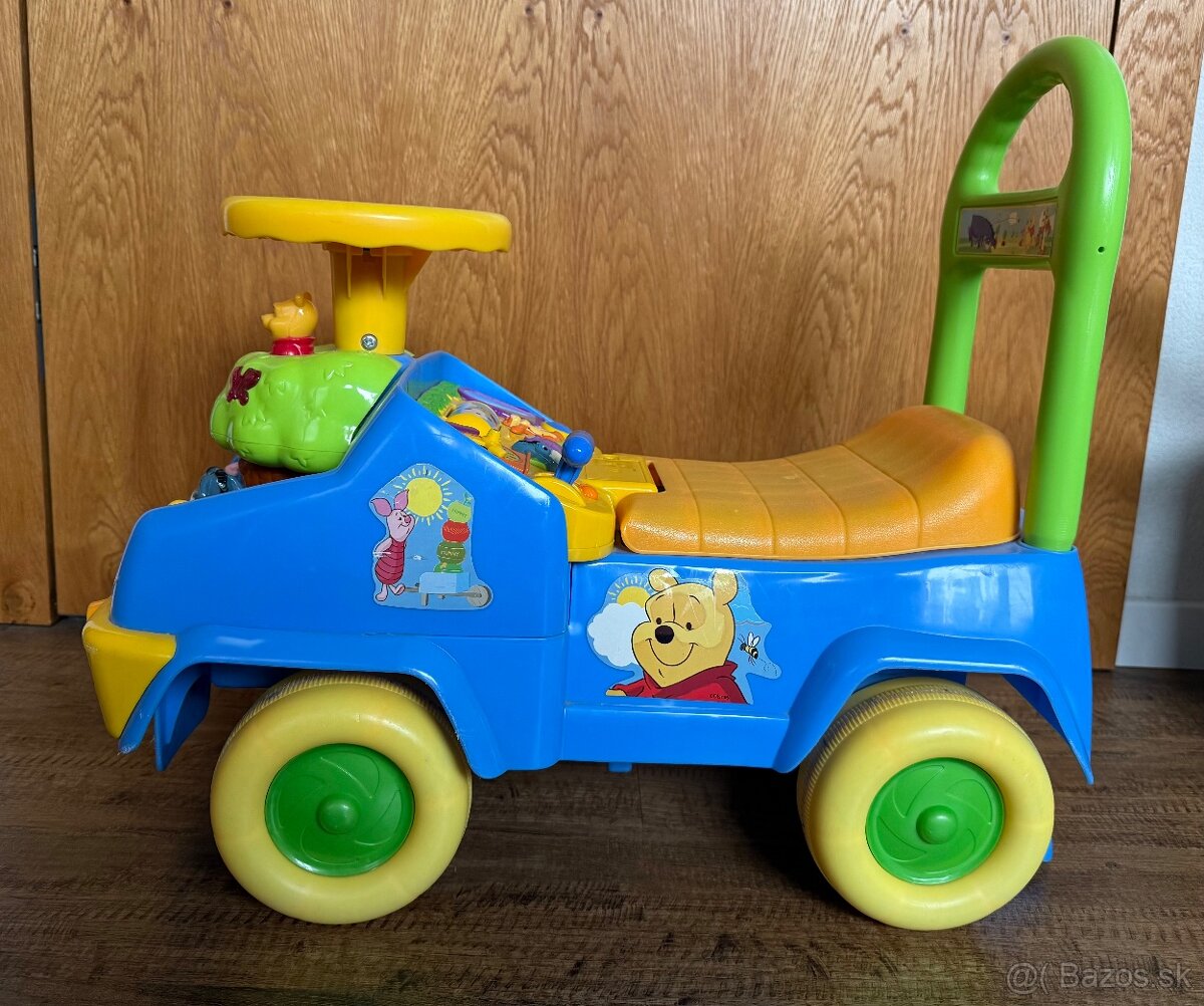 Odrážadlo, hojdačka autíčko 4v1 macko Pu