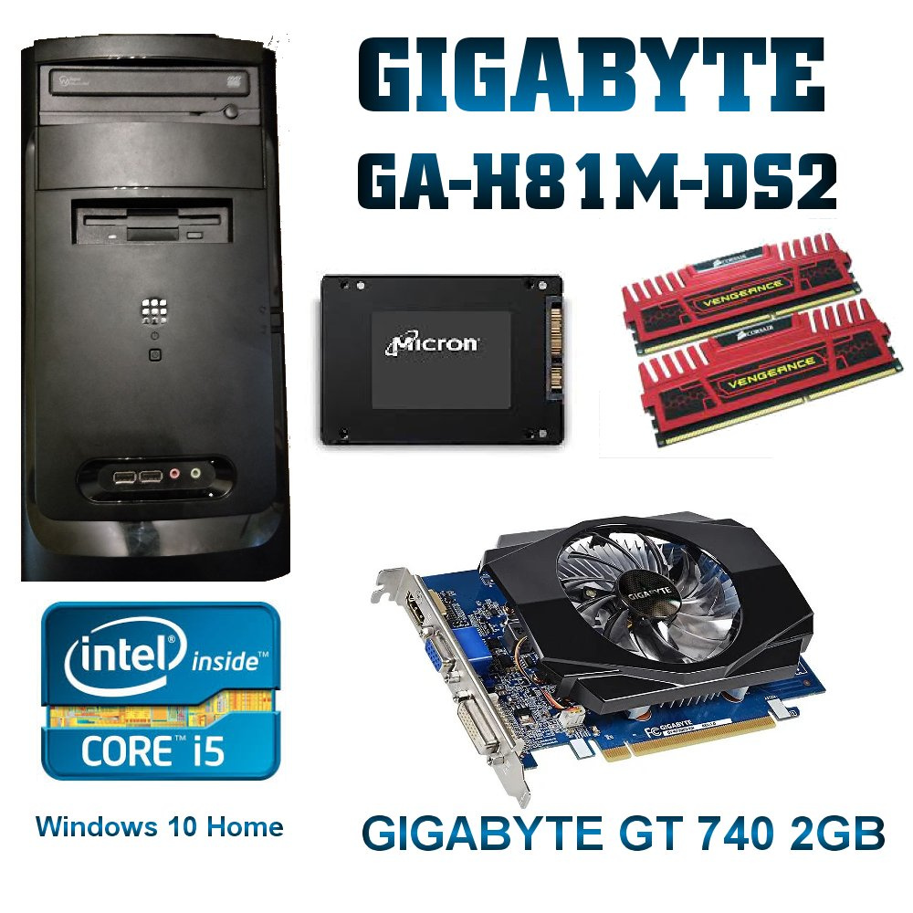 HERNE PC i5-4590,8GB RAM,256GB SSD,500GB HDD,GT740 2GB