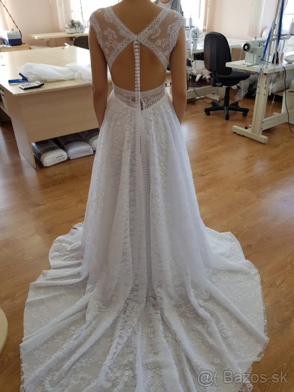 Originální svadobné šaty vel.34-36.