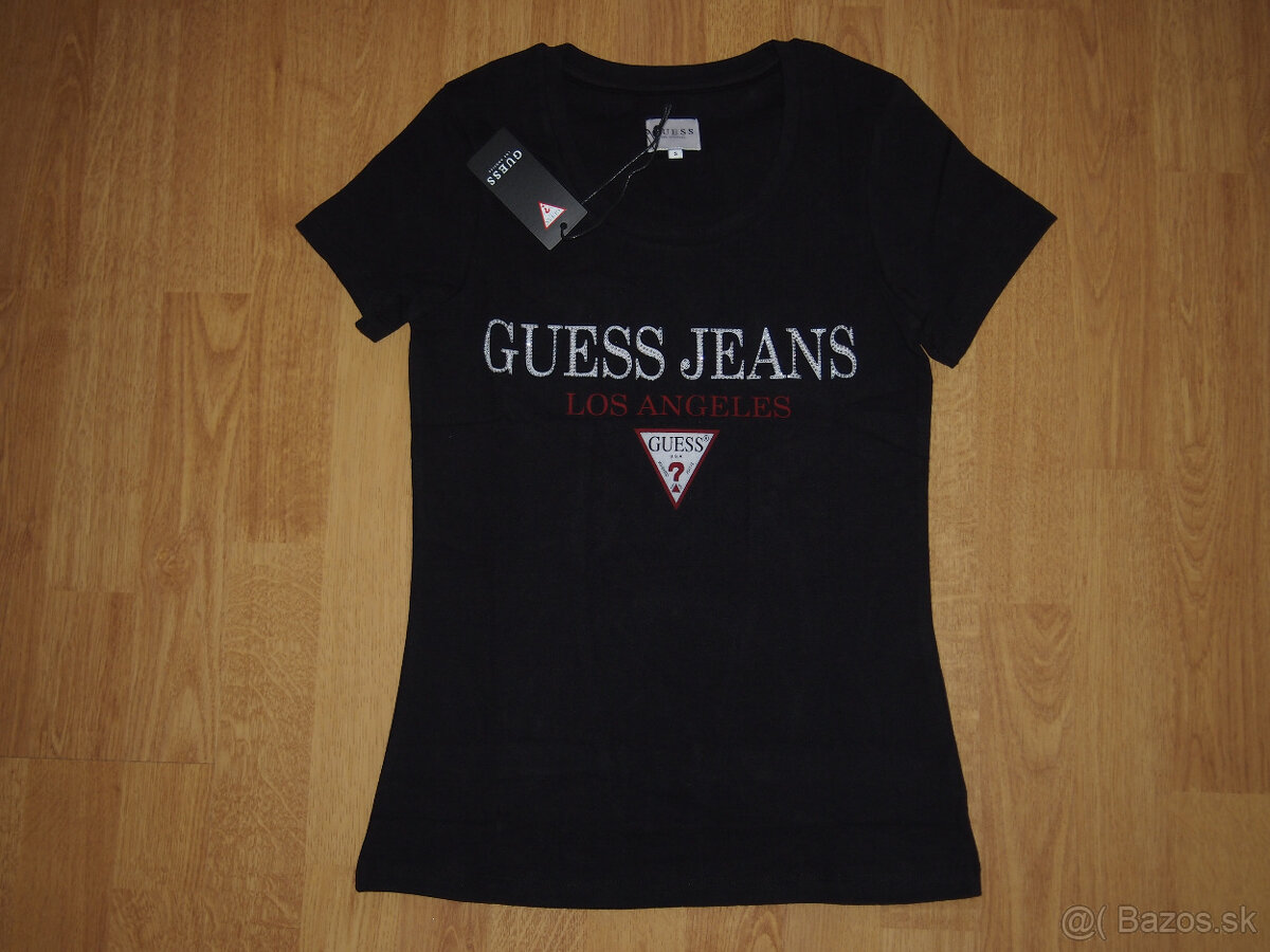 Guess dámske čierne tričko