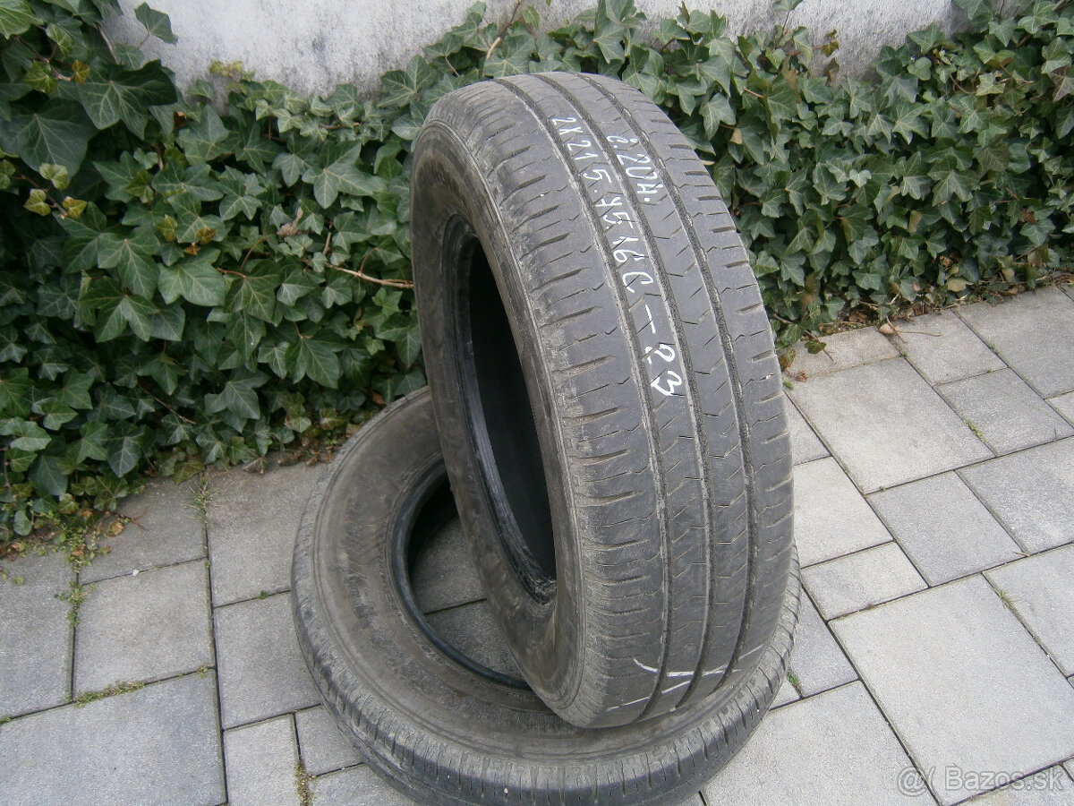 Predám 2x letné pneu Nexen 215/75 R16C 96HXL