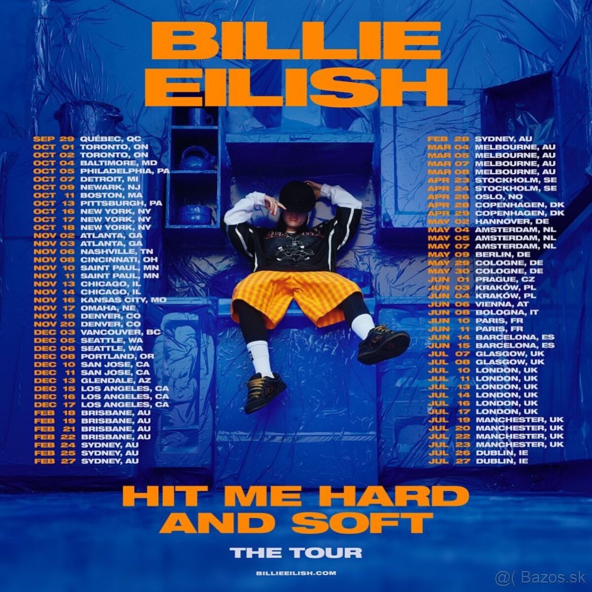 Billie Eilish Praha Sedenie