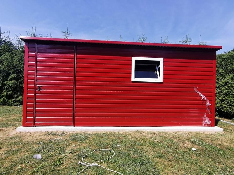 ZÁHRADNÝ DOMČEK 5×3 m | RAL3011 ČERVENÝ