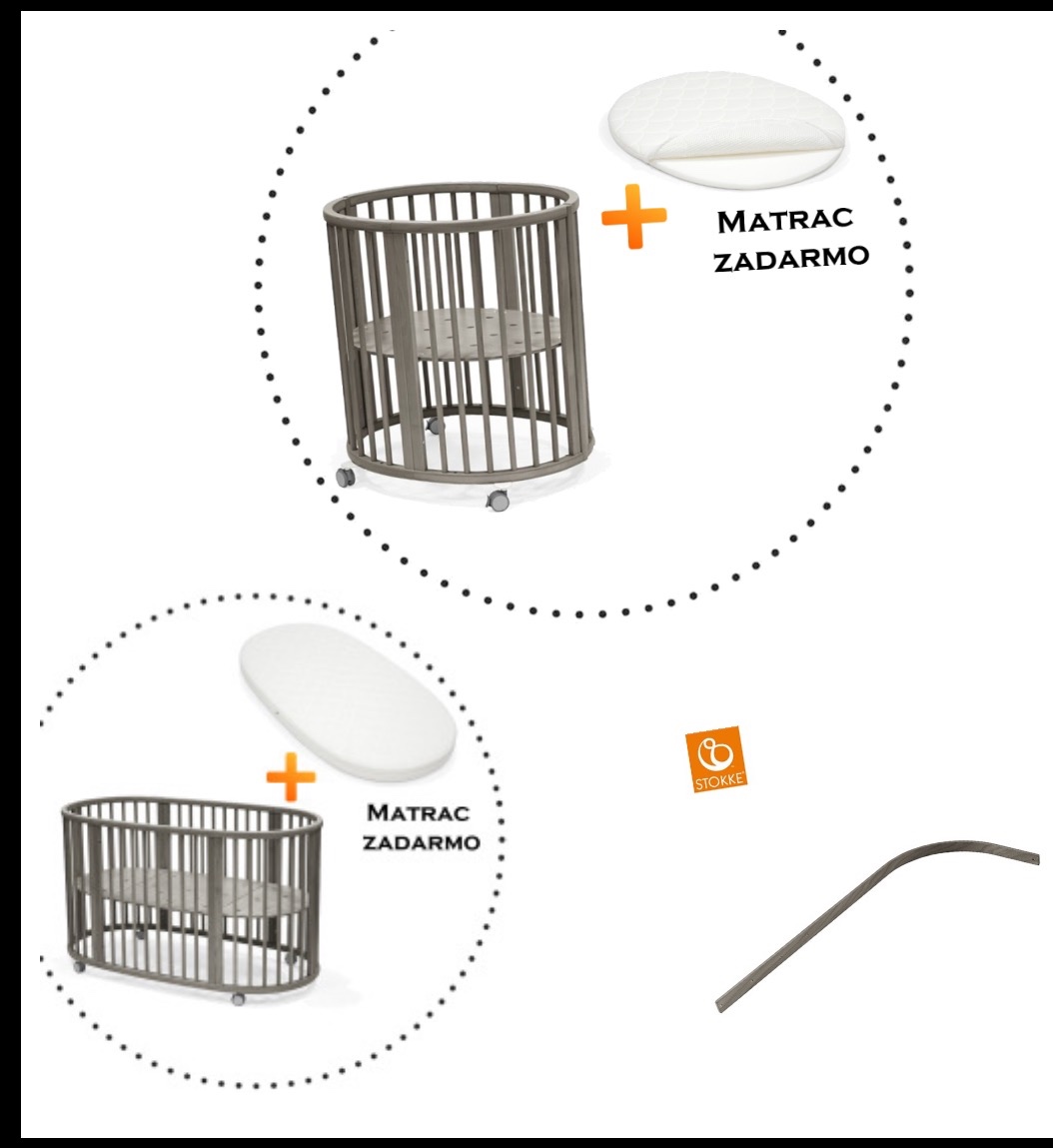 Stokke sleepi postieľka Hazy Grey
