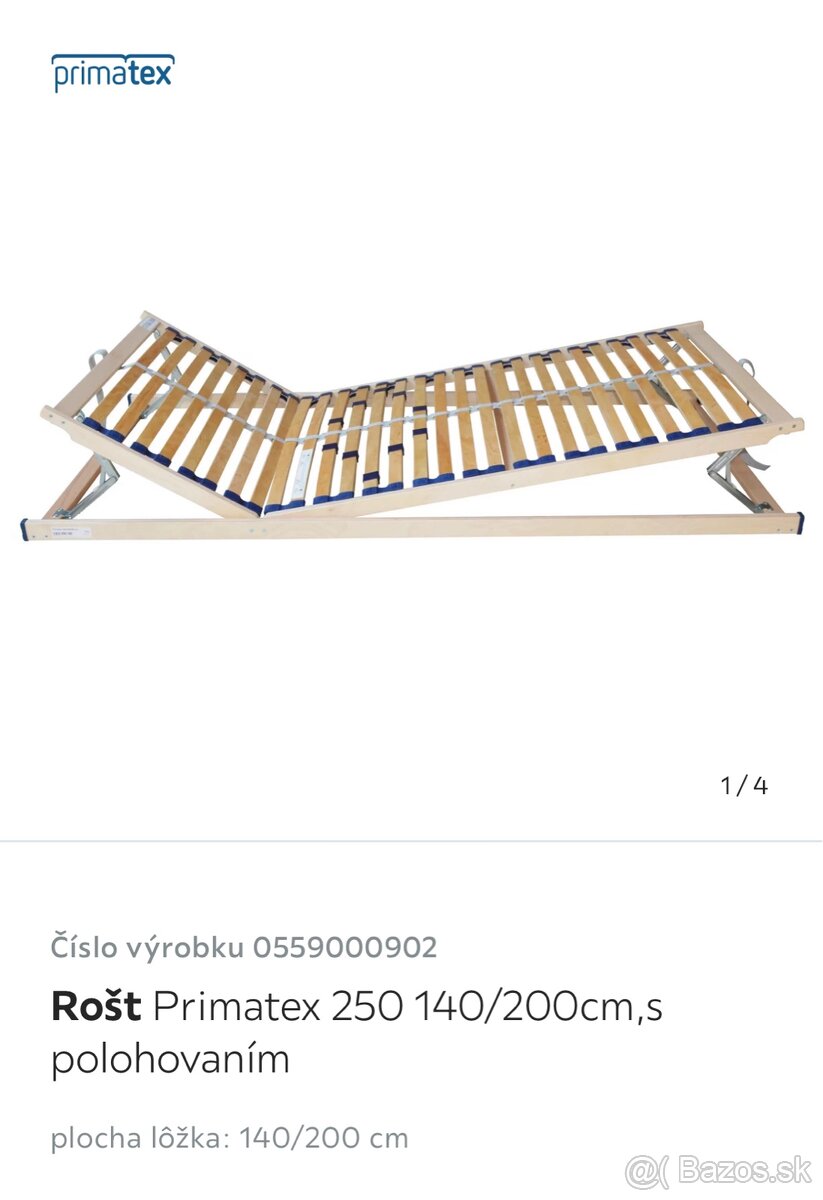 Predám posteľ + polohovatelny matrac + matrac