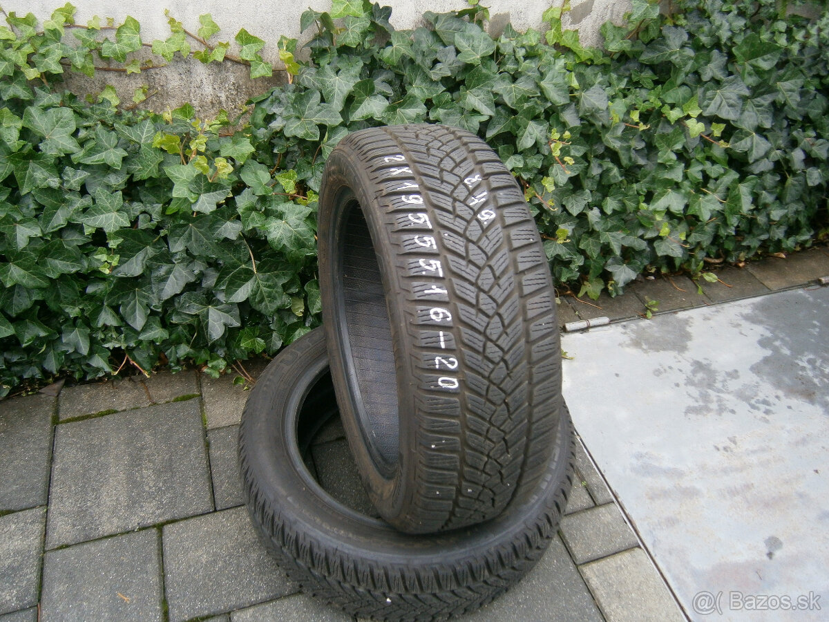 Predám 2x zimné pneu FULDA 195/55 R16 87HXL