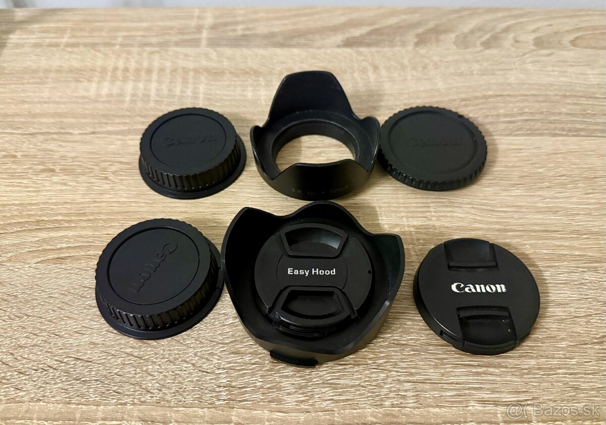 Predam krytky, clony 52 a 58 mm