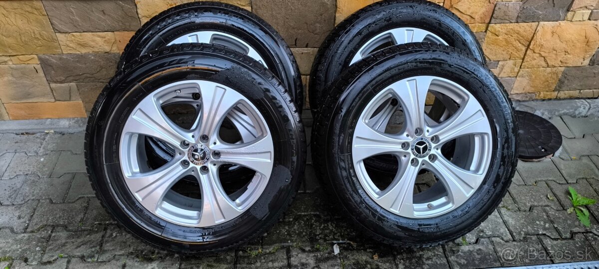 Zimné kolesá Mercedes GLC, komplet: alu18" + pneu. + čidlo