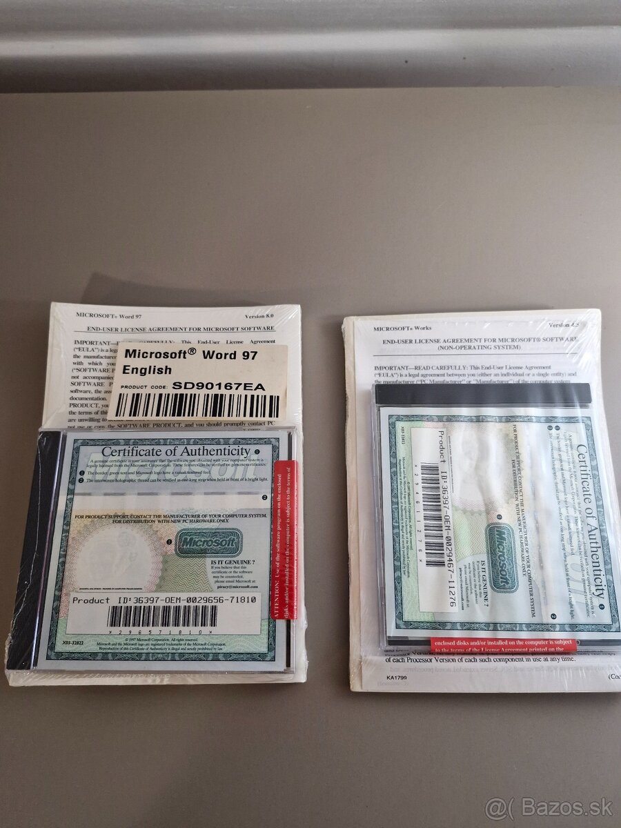 Microsoft Works 4.5 & Word 97 OEM