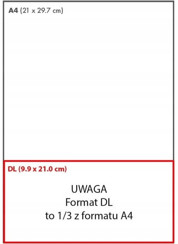 Kancelársky papier formát DL 80 g 500 listov