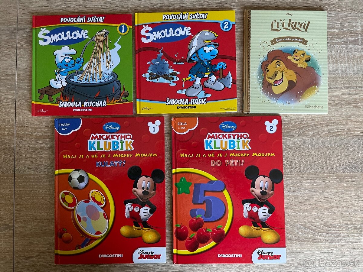 rôzne detské knihy v češtine