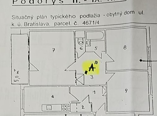 Predám 3 izbový byt v Bratislave časť Rendez