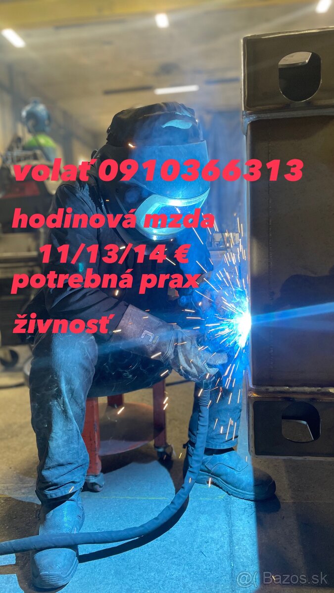 Ponuka práce pre zvárčov CO2