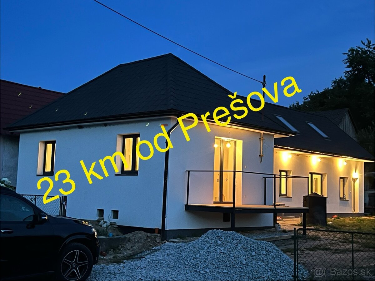 23 km od Prešova: Zrekonštruovany Rd s pozemkom 1240m2
