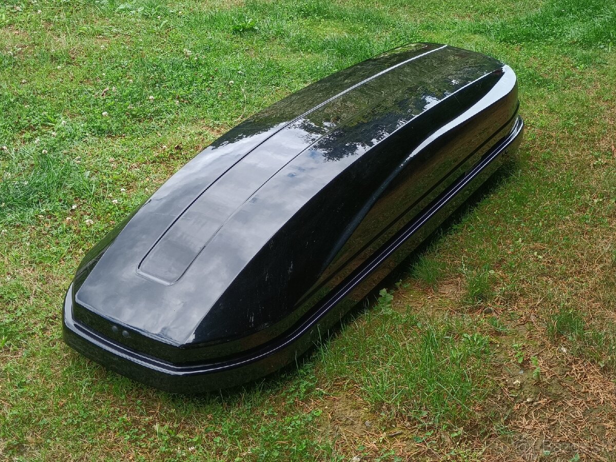 Strešný box - 185cm - čierny lesklý