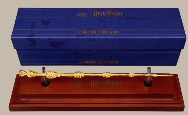 zlato striebro minca proof Harry Potter čarovná palička 3D