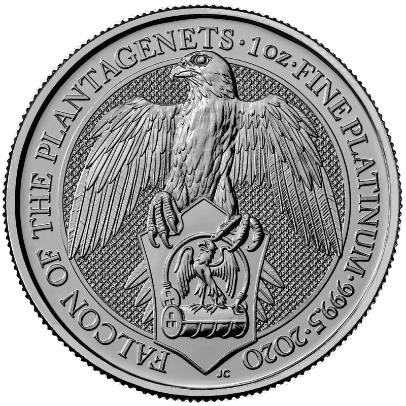 Investičná minca - platina 1 Oz, 2020 Falcon of the Plantage