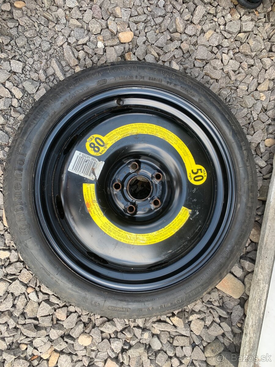 Predám koleso 5x112 R18 tenké dojazdove do vw