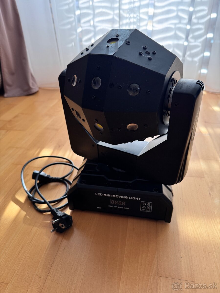 Rotujúce laserové stage svetlo RGBW 💡🎶