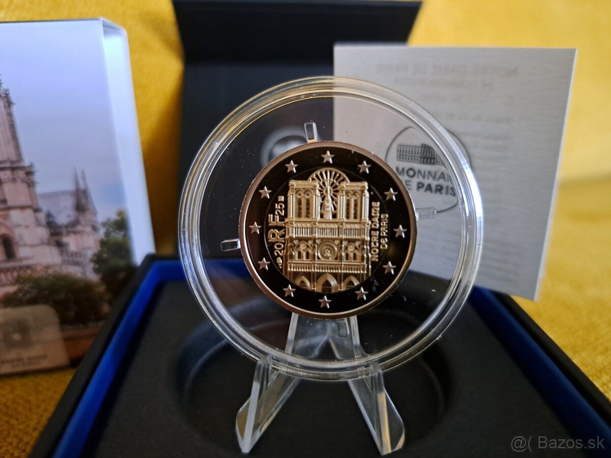 Francuzsko Notre Dame 2025 2 euro PROOF