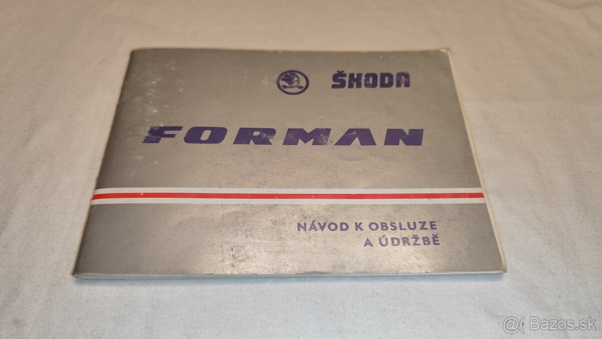 Škoda FORMAN ( Favorit kombi ) - návod k obsluze a údržbě