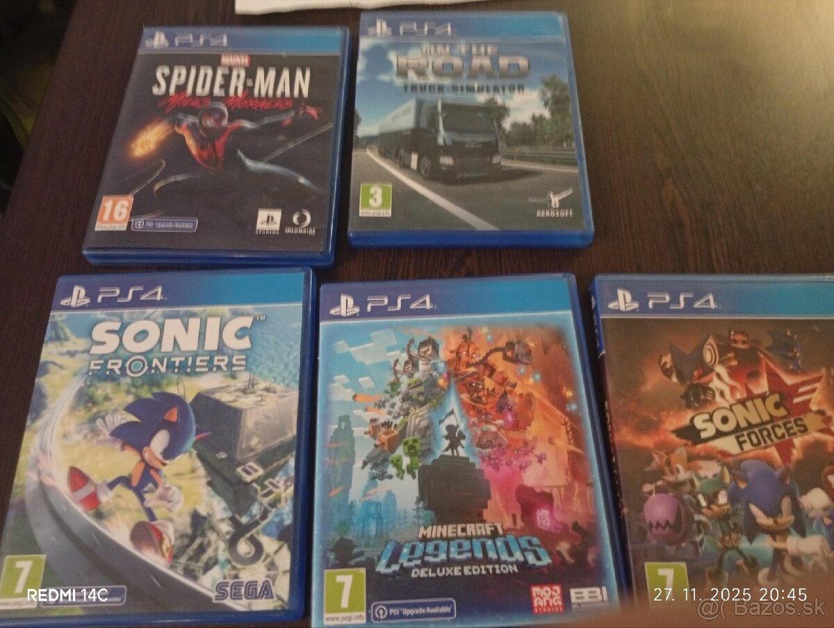 Predam hry na ps4