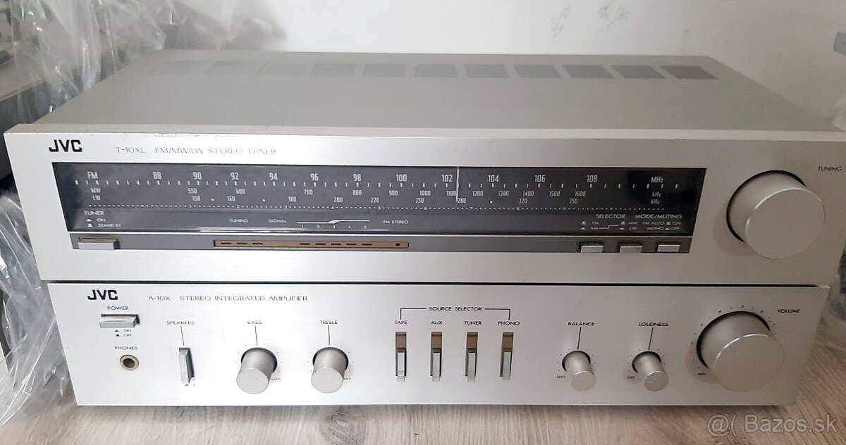 Vintage zosilňovač +Tuner JVC