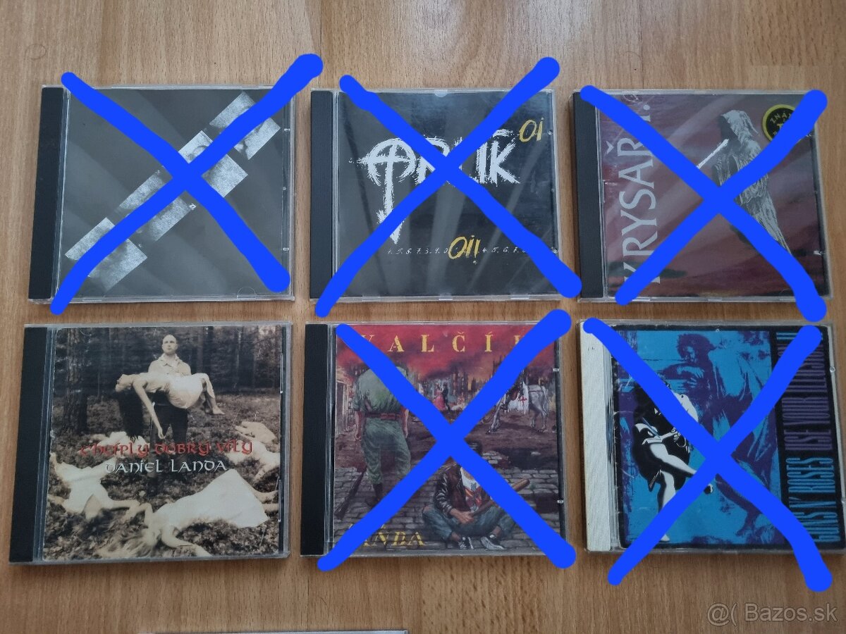Originál CD - Daniel Landa, Orlík, Guns n' Roses, Beatles