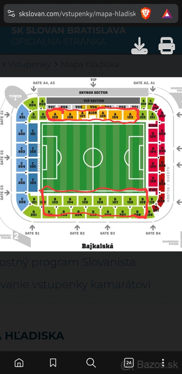 Kupim 2 vstupenky na Slovensko - Spanielsko