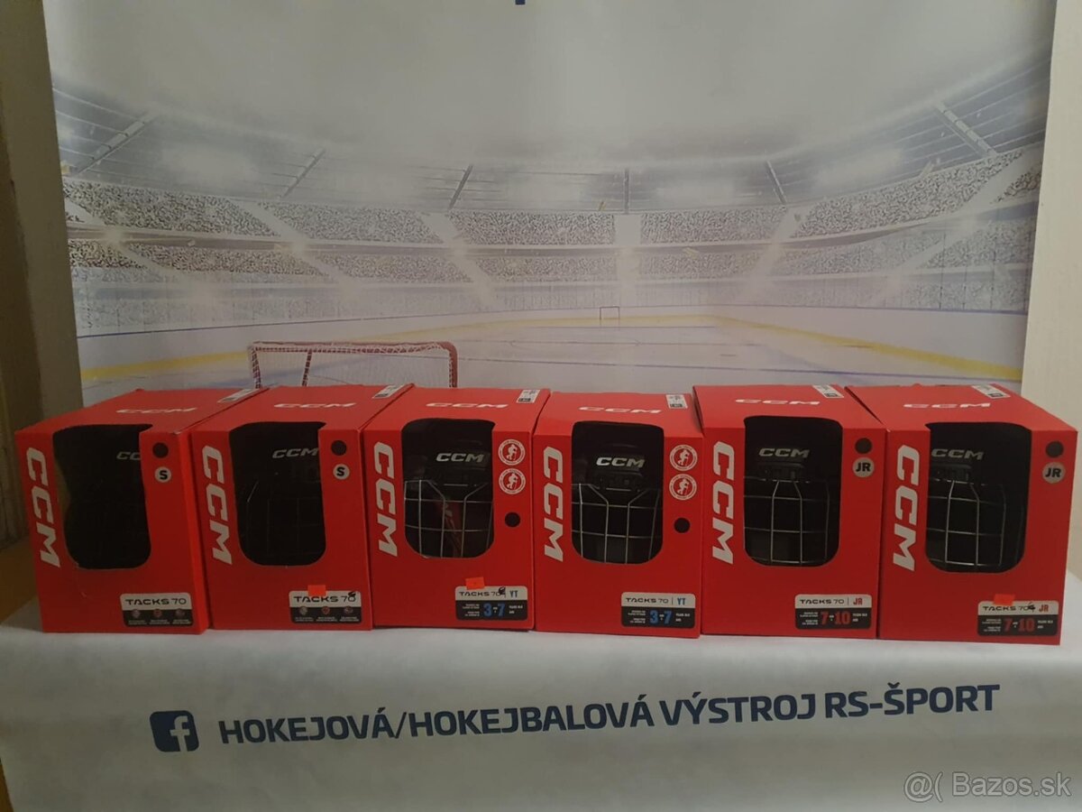 Prilba pre deti a juniorov CCM TACKS70 s mriežkou