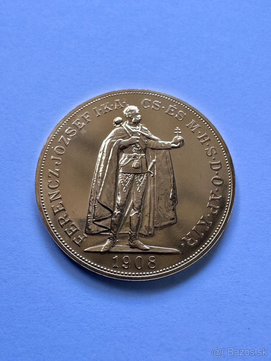 Krásna 100 koruna 1908 Au