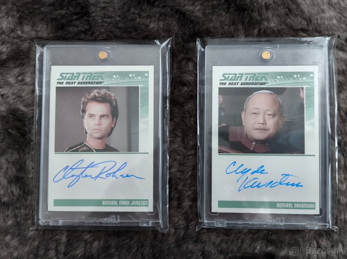 Zberateľské karty Star Trek a Star Wars
