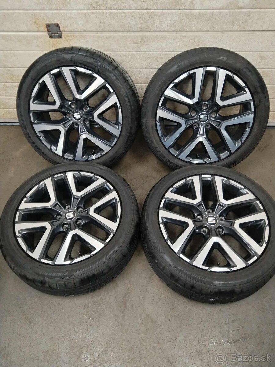 18" SEAT ATECA,ŠKODA,VW,AUDI + pneu originál.