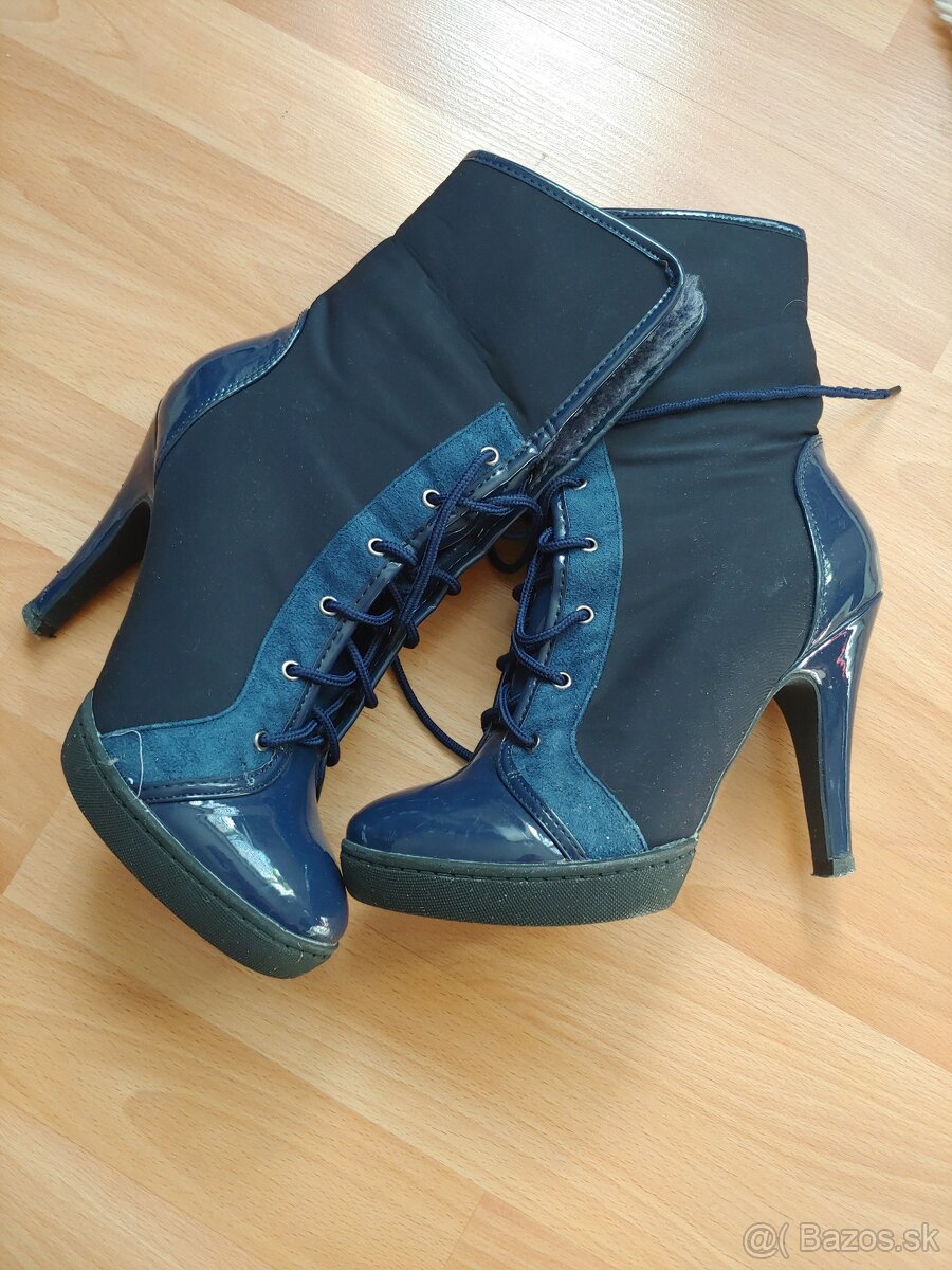 čižmy na platforme - veľ.38