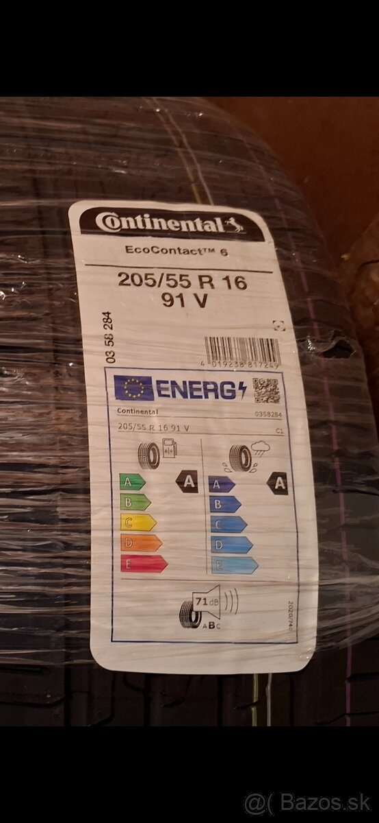 Letné pneumatiky 205/55 r16 continental