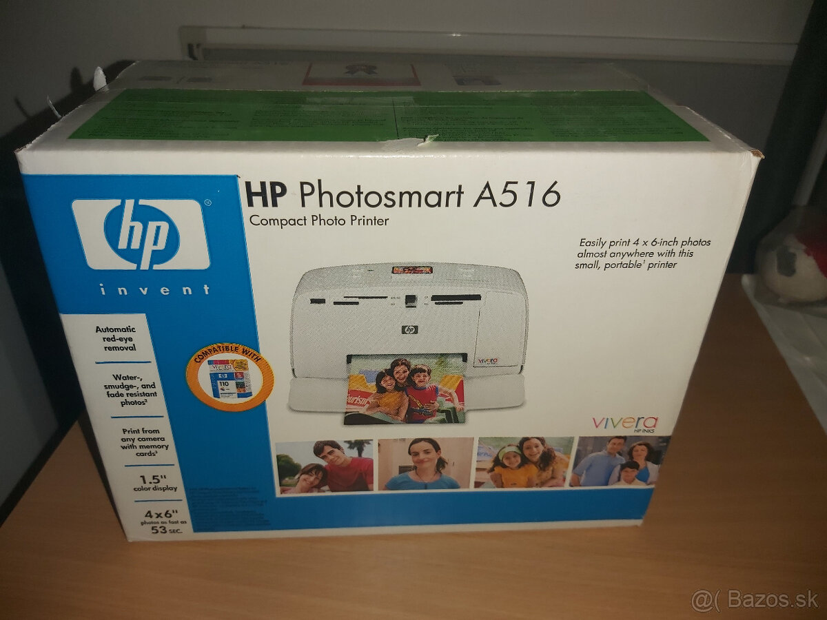 Mini fototlačiareň HP Photosmart A516