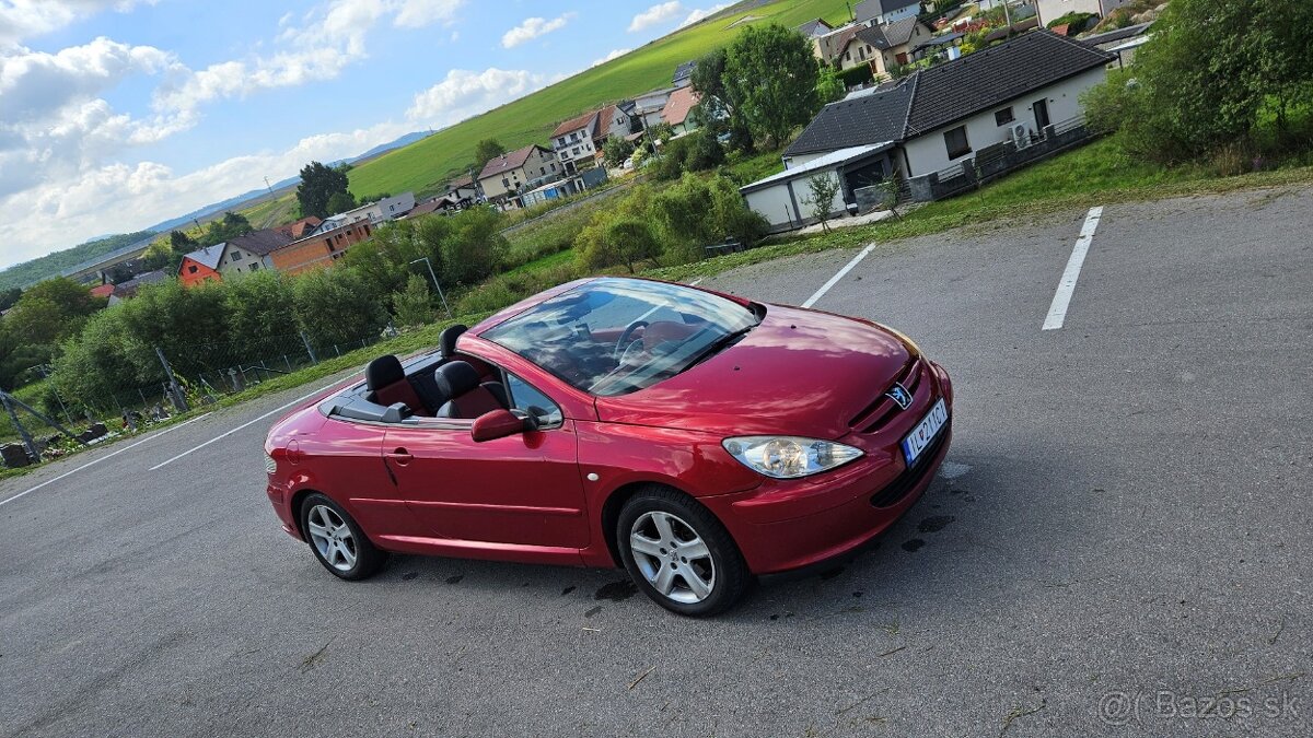 Kabrio Peugeot 307cc - automat, benzín+LPG, ČÍTAJ TEXT
