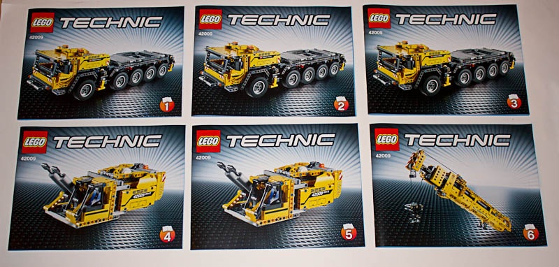 Lego Technic 42009, 9398 návody a nálepky