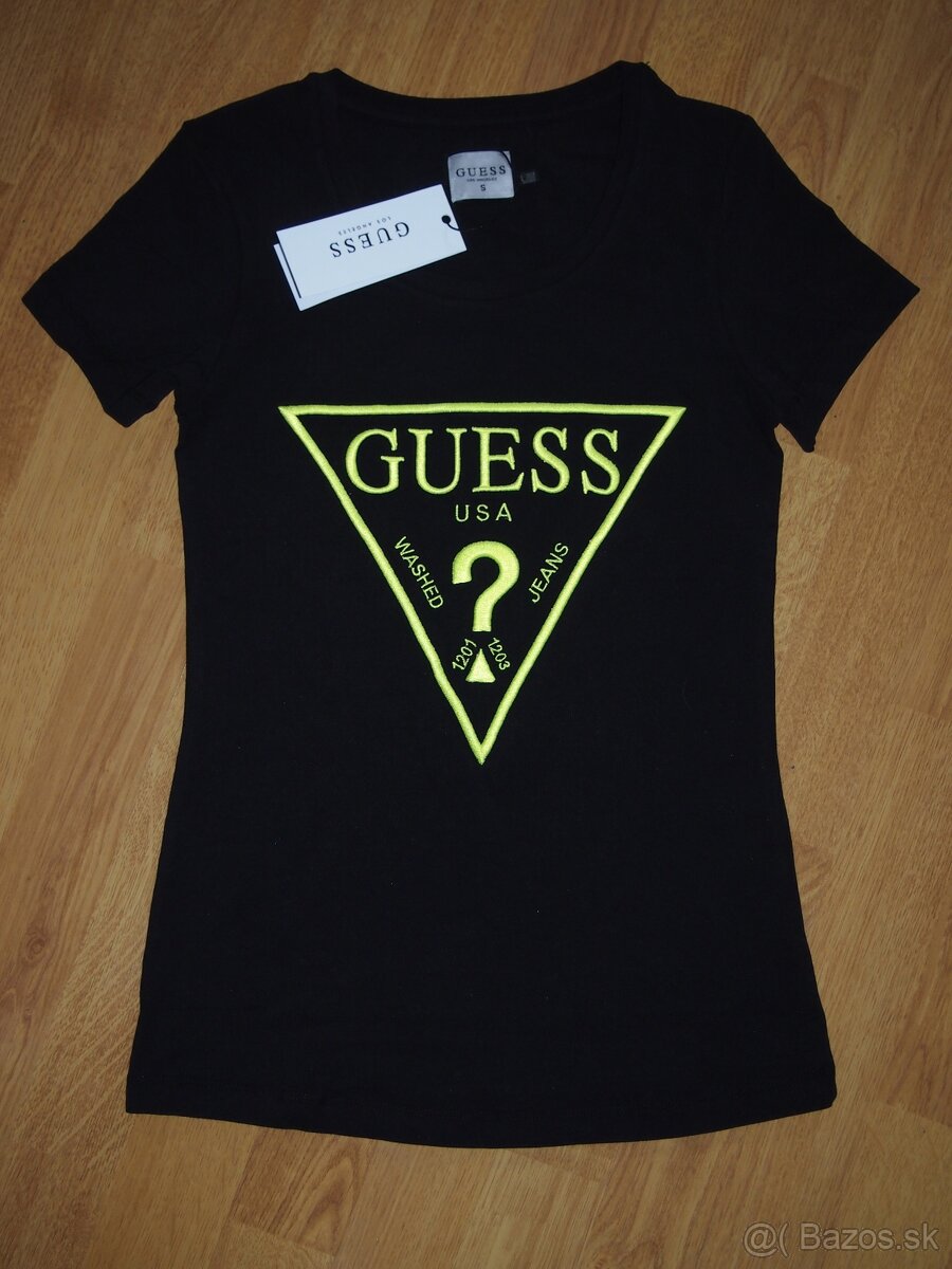 Guess dámske čierne tričko S