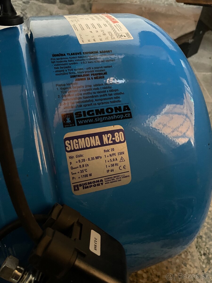 Vodareň sigmona 80l