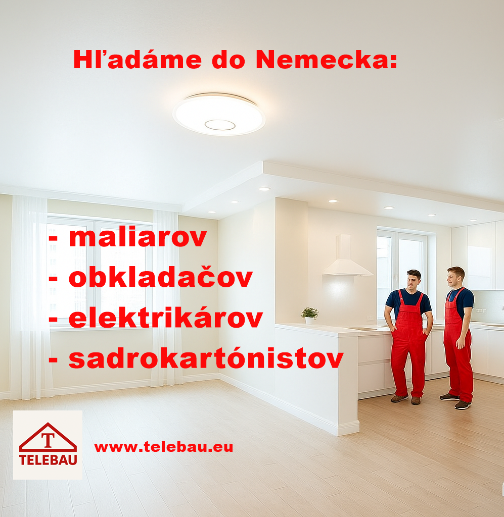 Nemecko - sadrokartónisti, obkladači, maliari a elektrikári